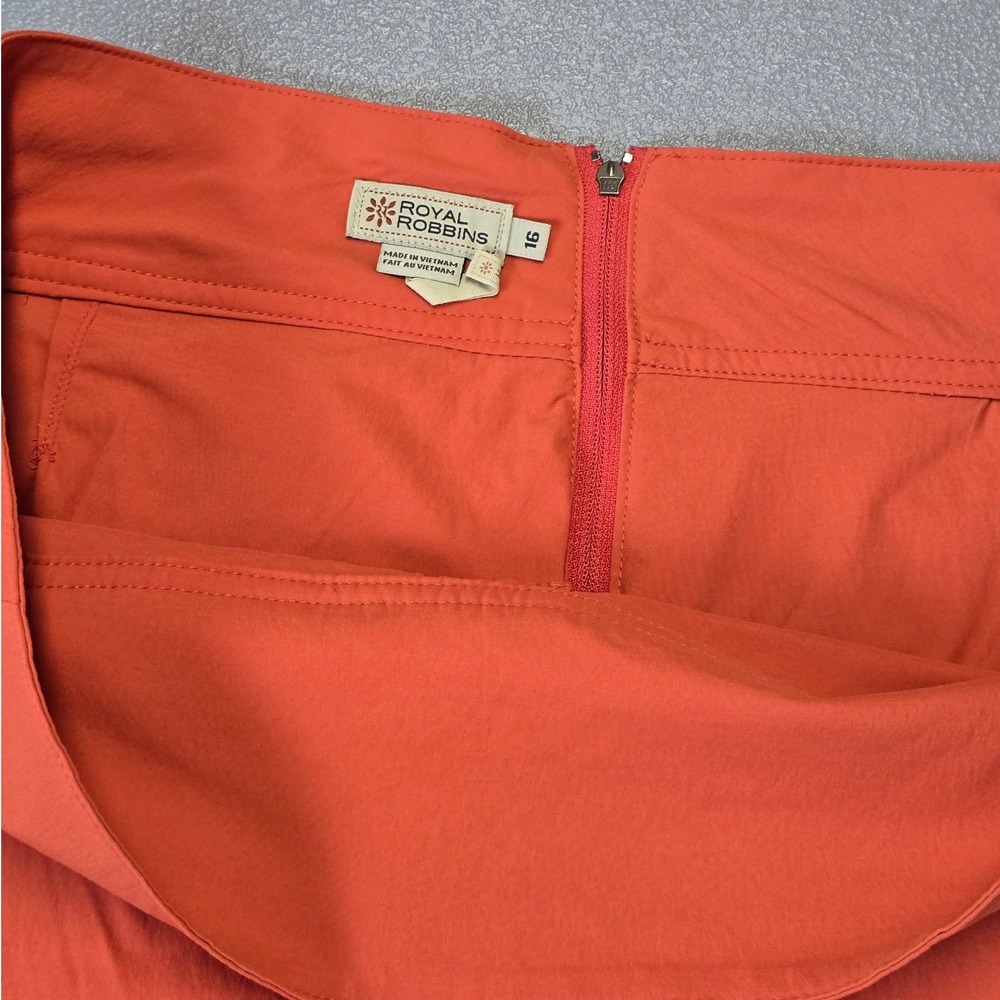 Royal Robbins Orange Athletic Skort Women's Size 16 Hiking Golf Outdoor Skirt - Picture 3 of 12